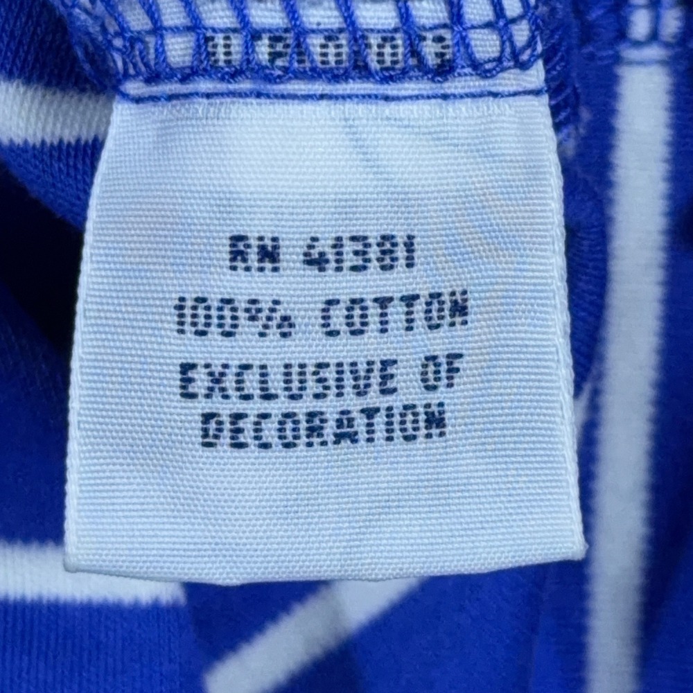 Polo Ralph Lauren Mens Large Blue White Striped Pima Soft Touch Polo Shirt L - Picture 6 of 10